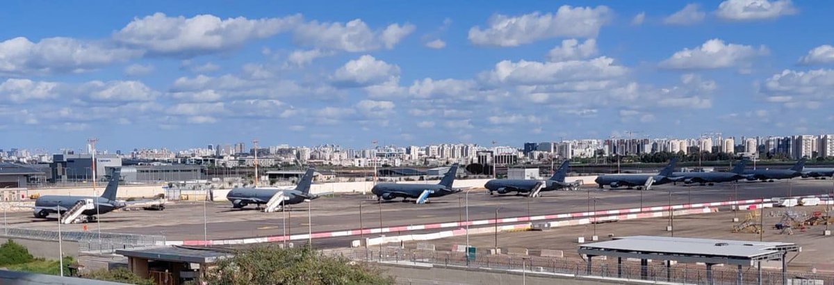 🔻美国增兵势头不减：据《以色列今日报》报道，又有 14 架美军空中加油机连夜抵