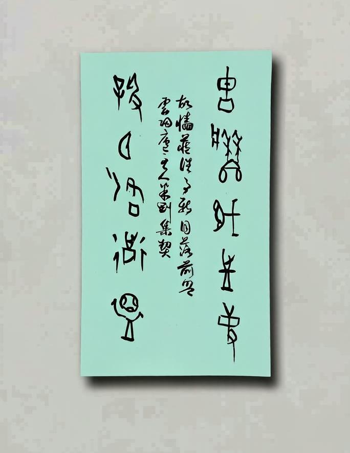 米刚甲骨文作品