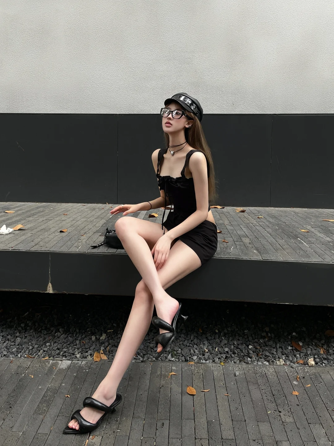 The princess's new black dress