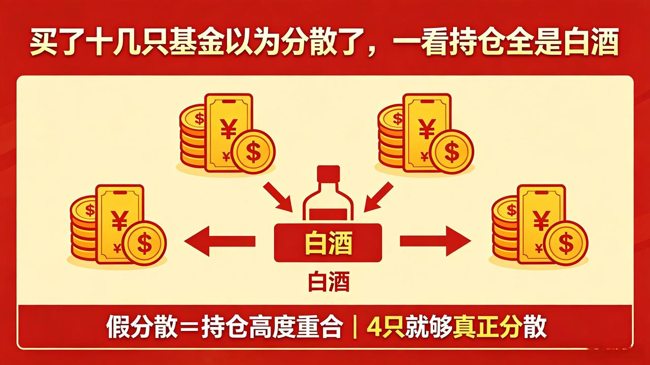 [笑哭]分散陷阱——买了20只基金，其实全押在同一个行业
很多小白知道“鸡蛋不要
