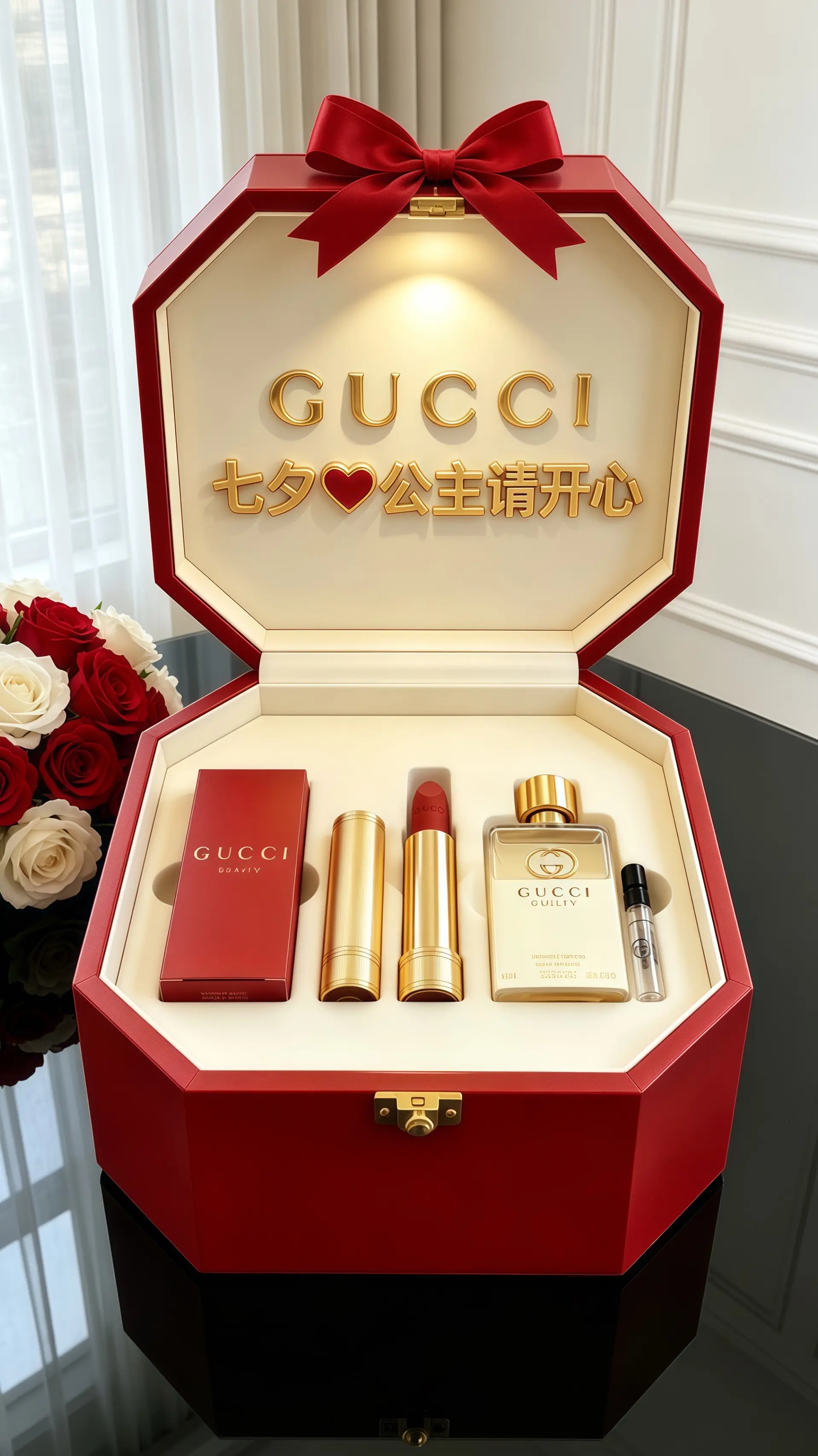 gucci礼盒 女生不能拒绝的礼物 七夕节礼物  女生喜欢收到的礼物 七夕礼物