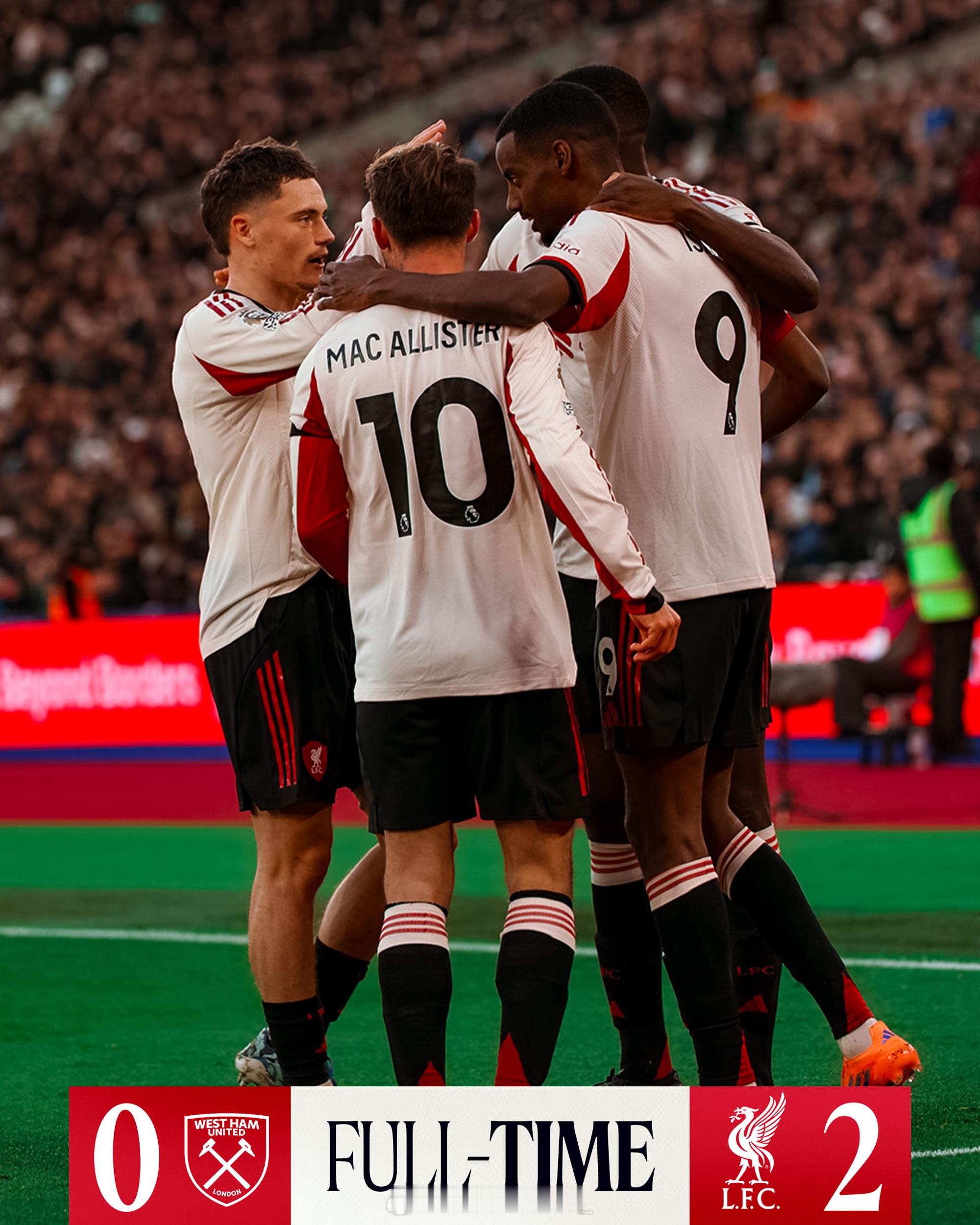 及时雨！据统计，利物浦在近10场各项赛事面对西汉姆战绩9胜1平，打进28球，仅丢