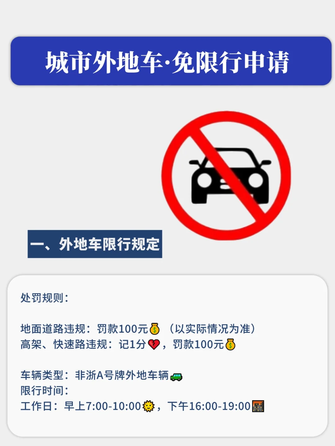 城市外地车限行攻略