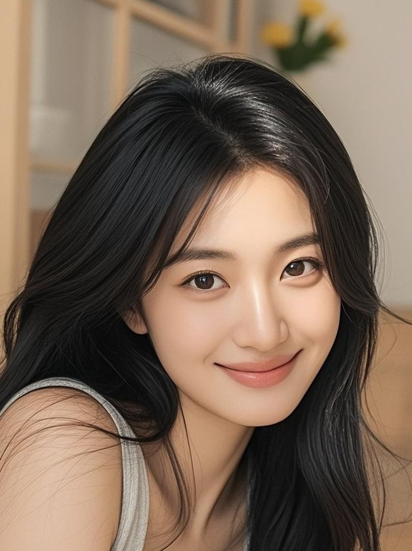 您心中最美的那位女神是哪位？谁懂啊！这种清爽的最美女神范，浅灰背心+牛仔短裤的松