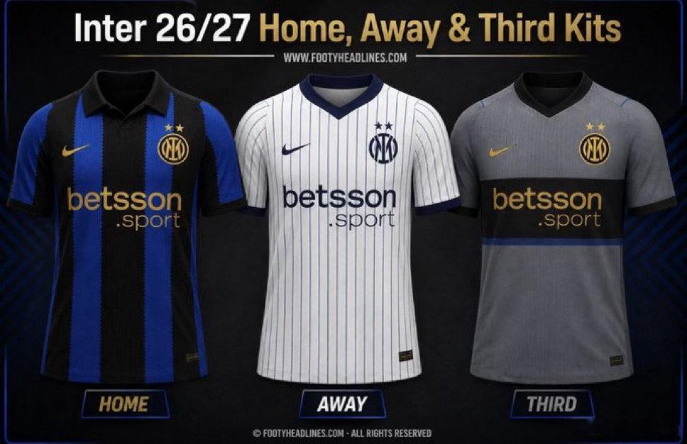 据报道 国米下赛季的三套球衣如下都灵2比2国际米兰马竞1比1阿森纳热点现场 大家