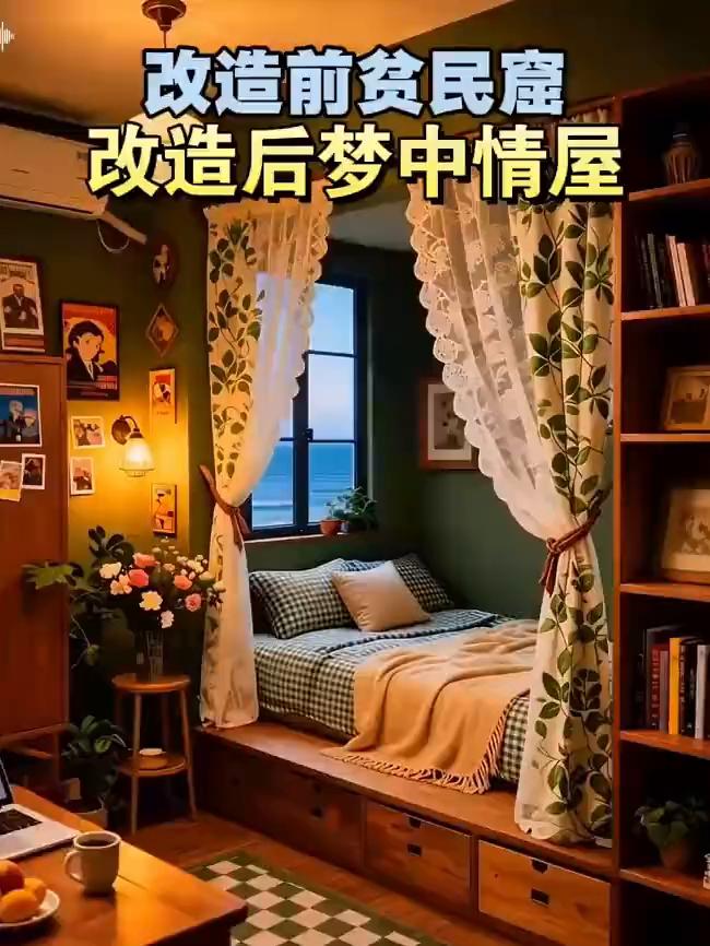 改造前贫民窟，改造后梦中情屋。
