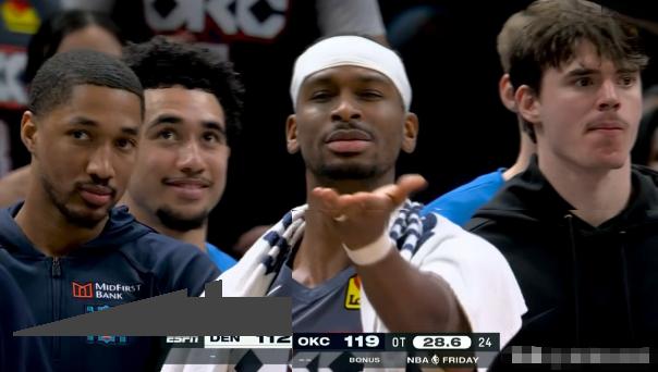 雷霆超级球星亚历山大真是口出狂言！在今天雷霆主场以127：121击败掘金的赛后采