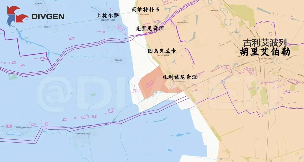 俄军东部集群在扎波罗热州扎利兹尼奇涅向西推进。
乌军的反攻虽不能说反攻了个寂寞，