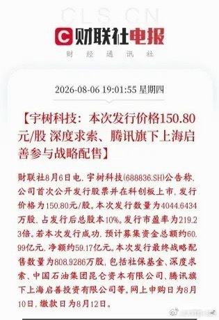宇树科技网上申购要来了，人形机器人这次要起飞宇树科技要登陆科创板上市：定发行价 