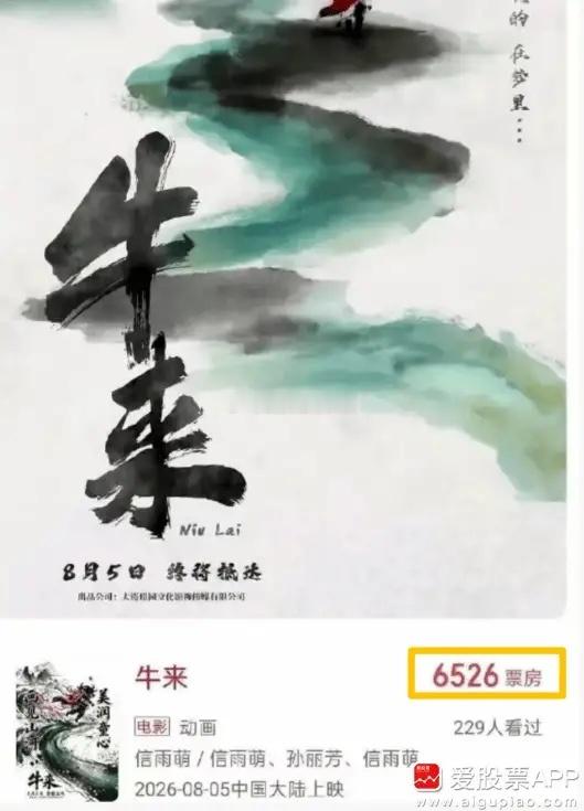 周末想去看个电影，翻到一部动画片叫《牛来》，这么好的名字！但票房不忍直视，只有6