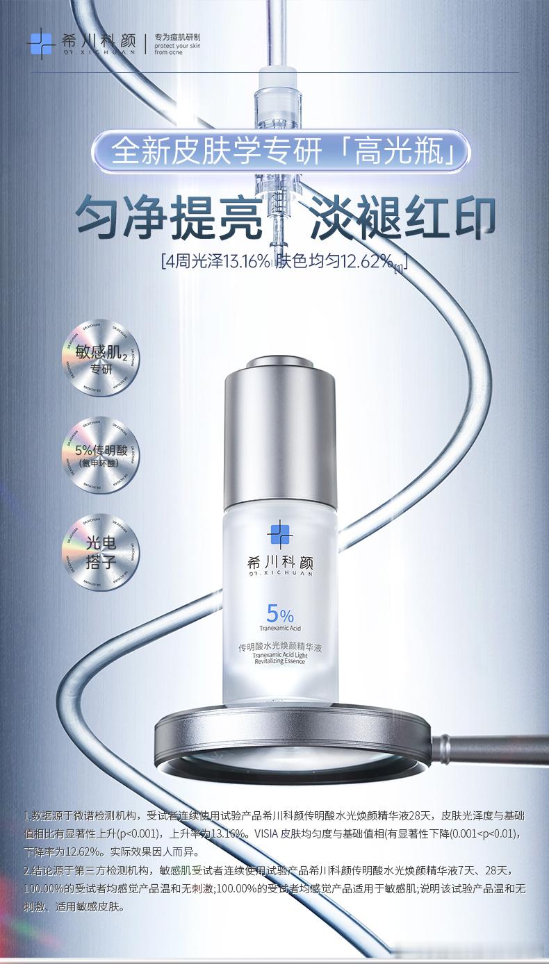 【转关抽3个小伙伴送新品高光瓶】希川科颜的新品「高光瓶」，计划在5月31号晚上8