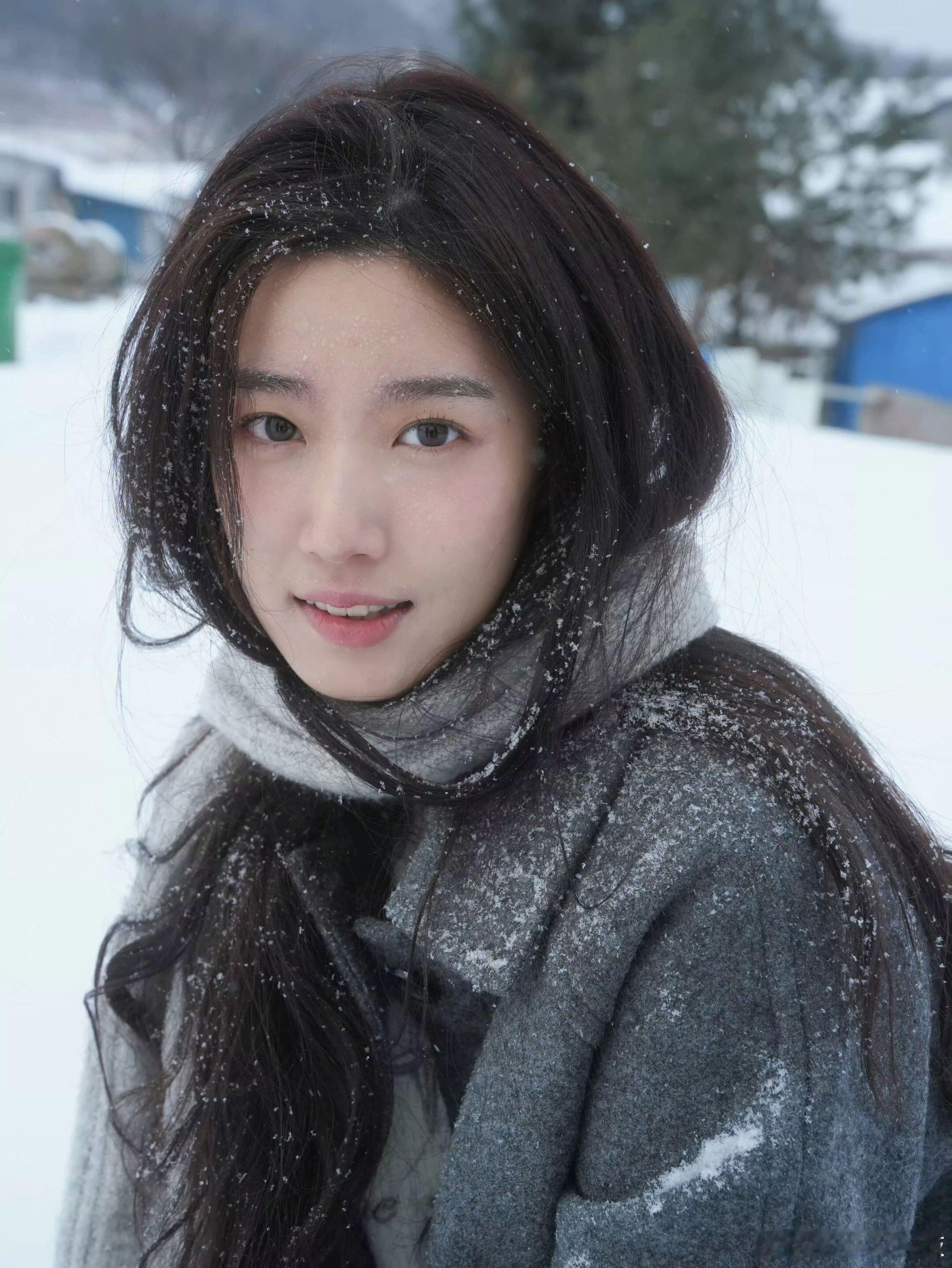 存一些女明星雪景照，期待一个下雪天❄ 陈瑶/陆婷玉/卢昱晓/张婧仪/周也/赵今麦