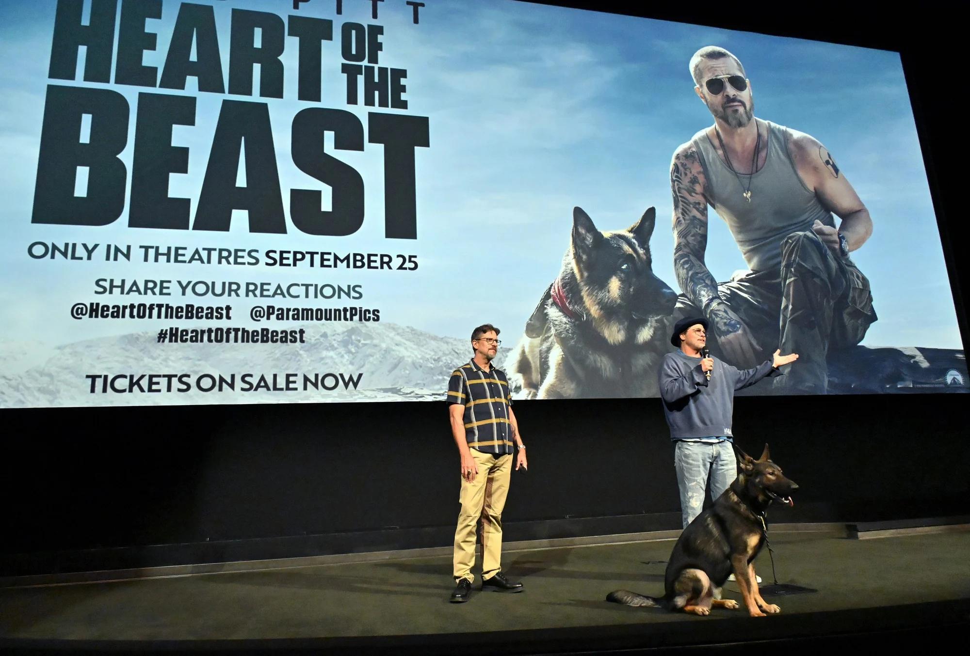 Brad Pitt 8日洛杉矶 电影Heart of the Beast宣传 ​