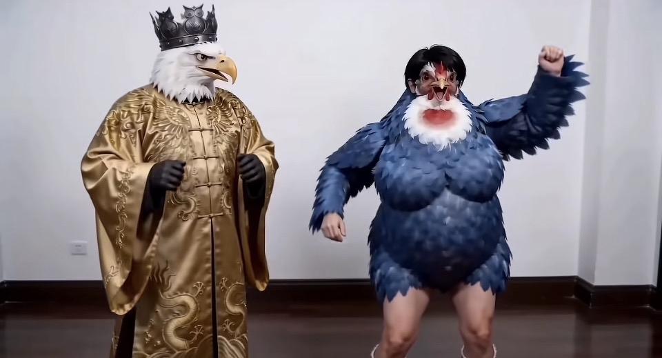 “鸟王与鹰后，谁才是真正的王者？”🦅🦅👑👑