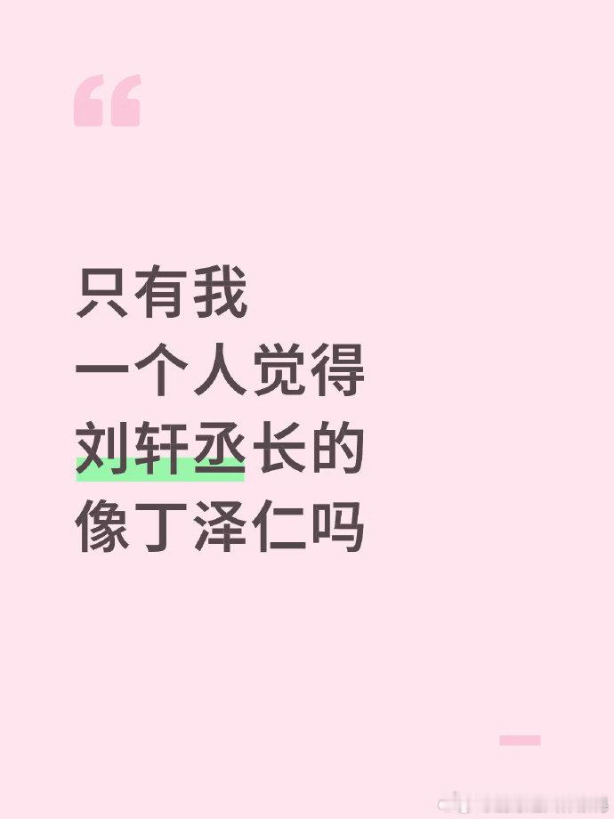 刘轩丞好像丁泽仁刘轩丞丁泽仁相似度从河南老乡到相似星途，刘轩丞和丁泽仁的缘分妙不