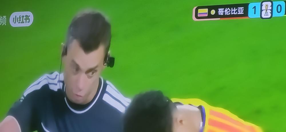 马宁，回国了。

世界杯，他吹了4场。

一场主裁判，三场第四官员。

其中一场