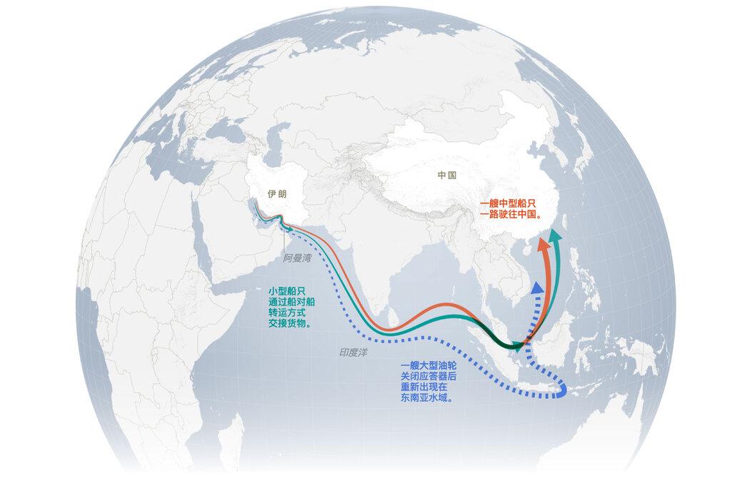 5月19日，《纽约时报》发了一篇报道，称《纽约时报》追踪了三艘船的航行轨迹后发现