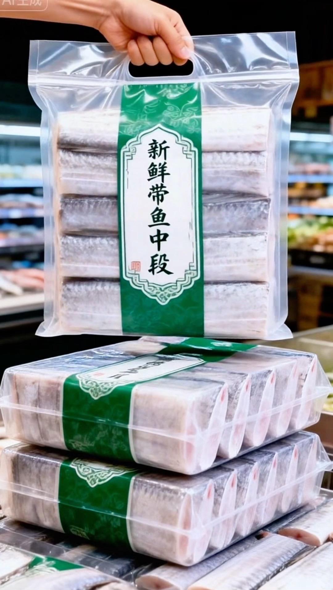 宝子们！挖到超划算的新鲜带鱼段～39.9能抱走整整5斤，分量扎实到我眼...