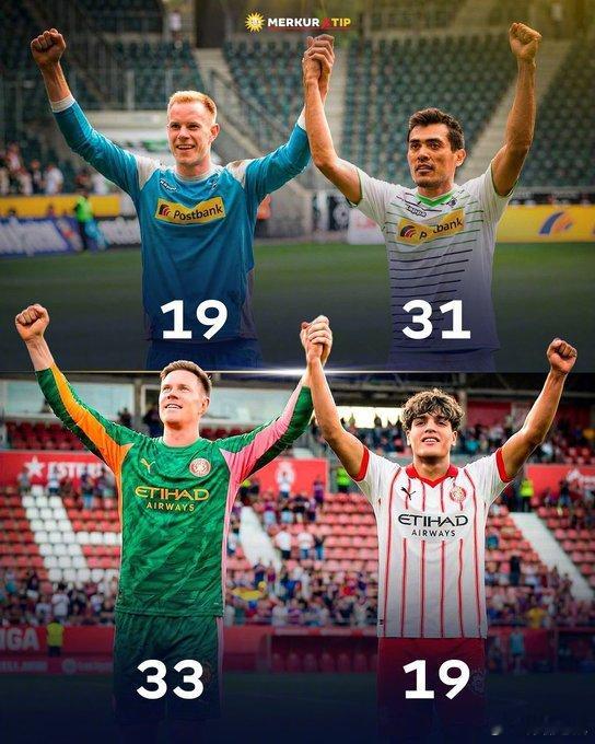 【那时候你19，现在老友的儿子19】从巴萨租借到赫罗纳的特尔斯特根在对赫塔菲的比