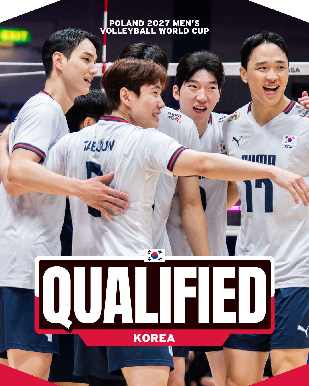 【韩国男排3:2澳大利亚获得铜牌+世界杯门票】
2026福冈男排亚锦赛季军战
韩