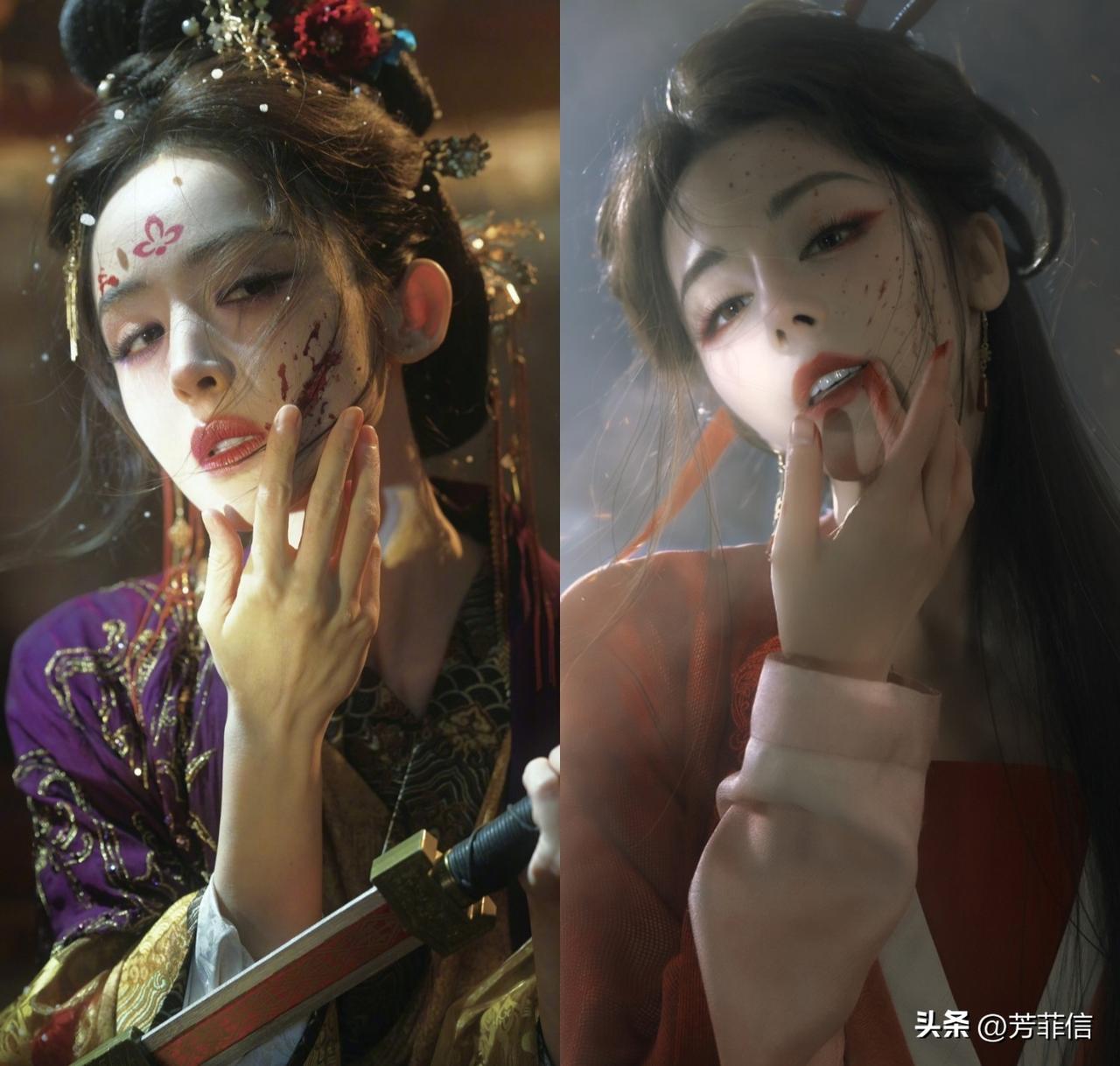 来自同一个摄影师镜头下的古力娜扎和迪丽热巴……
看到热巴新出的古风写真有种似曾相