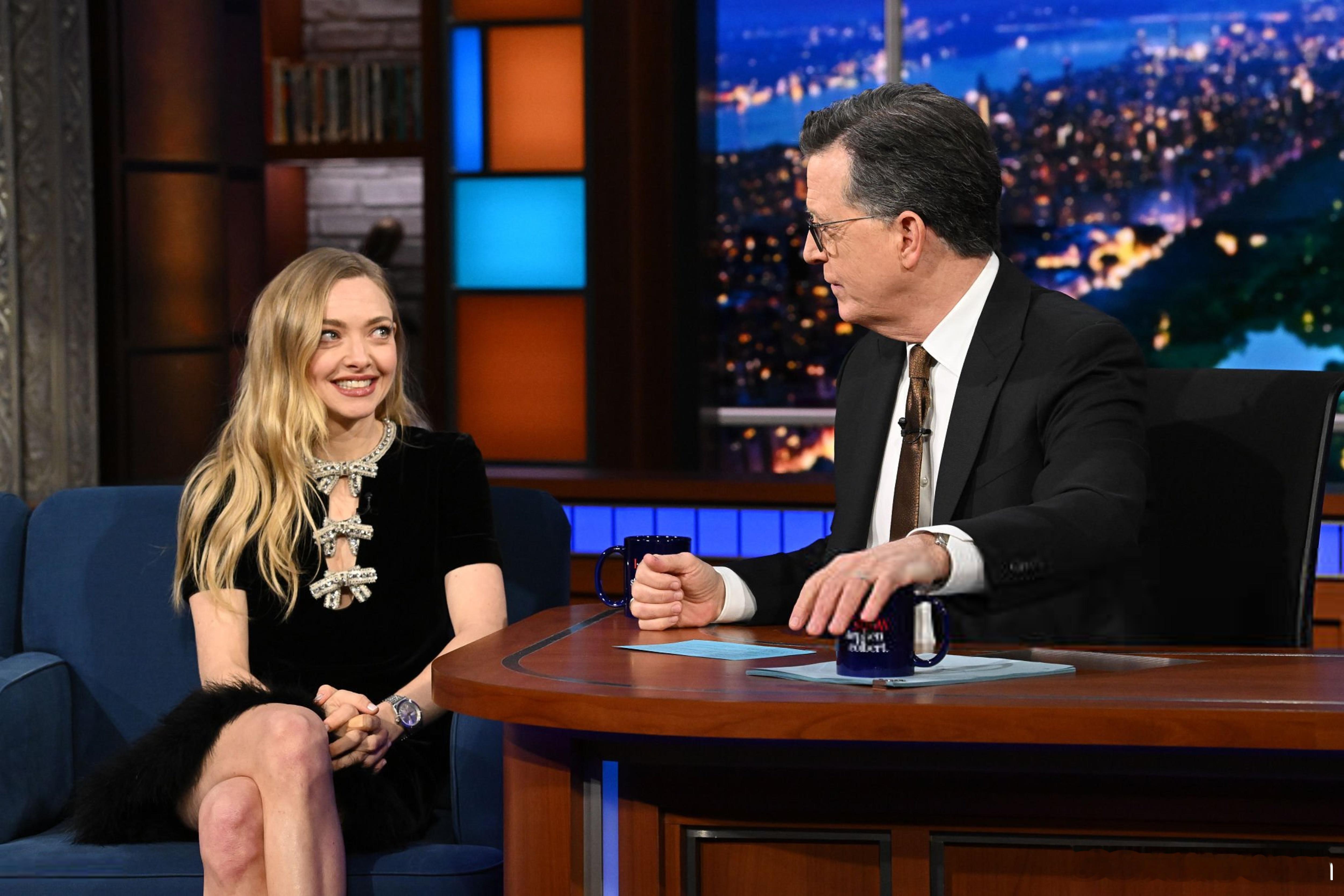 Amanda Seyfried阿曼达塞弗莱德前阵子做客《The Late Sho