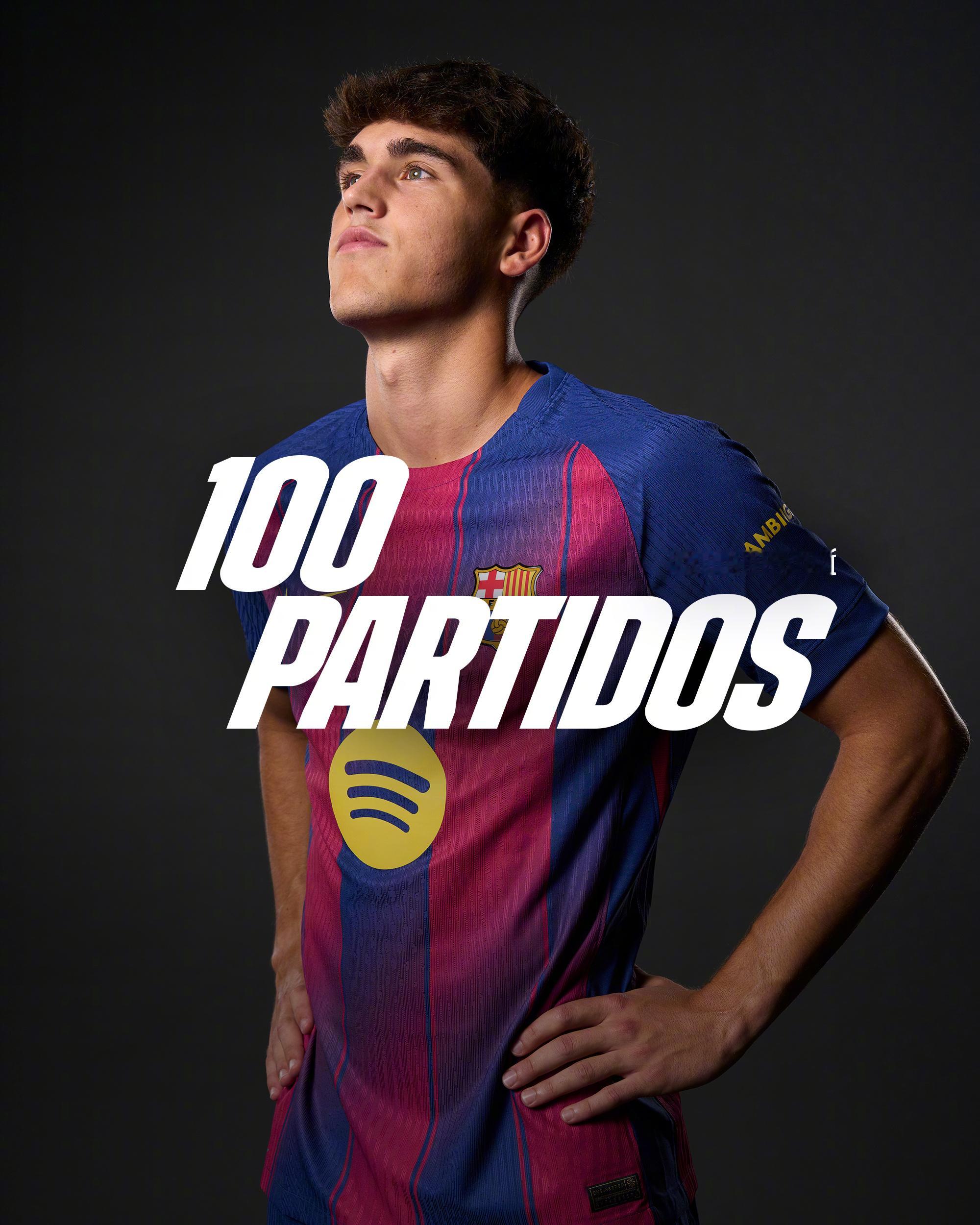 💙❤️ 100场，是起点，不是终点！恭喜库巴西迎来在巴萨的第100次出场👏少