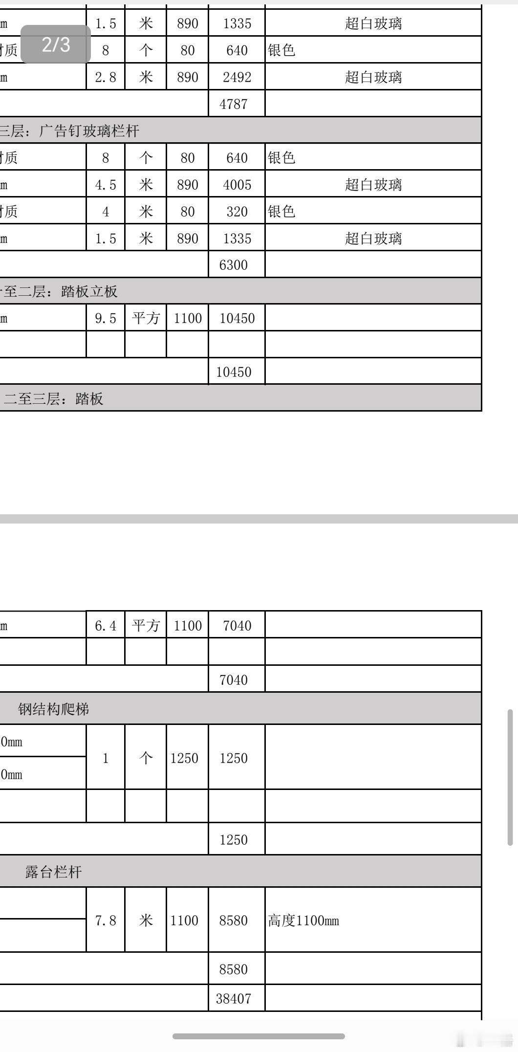 一格装修日记 设计公司发来楼梯的报价，玻璃、踏步、铁艺啥的，每项几百几千的，一看
