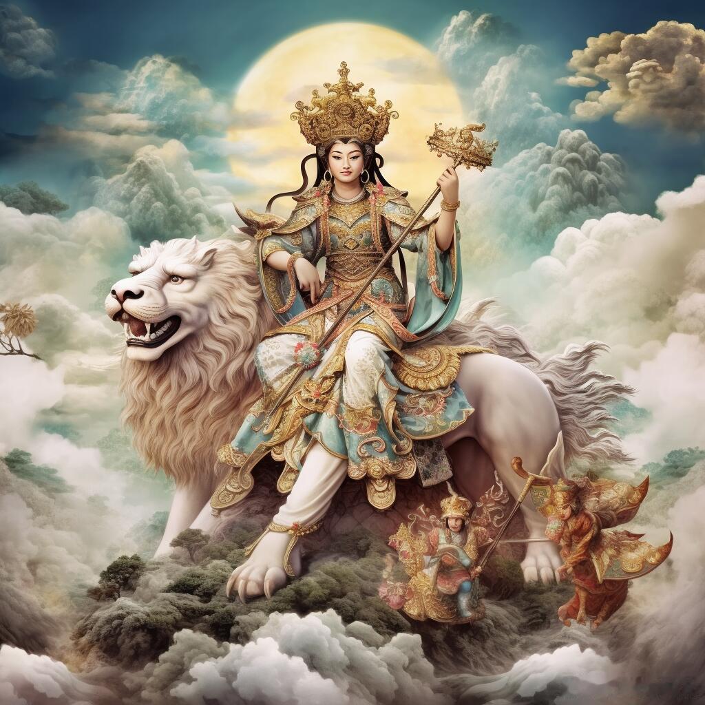 遇见文殊菩萨，许个愿吧，都能实现，很灵！ ​​​