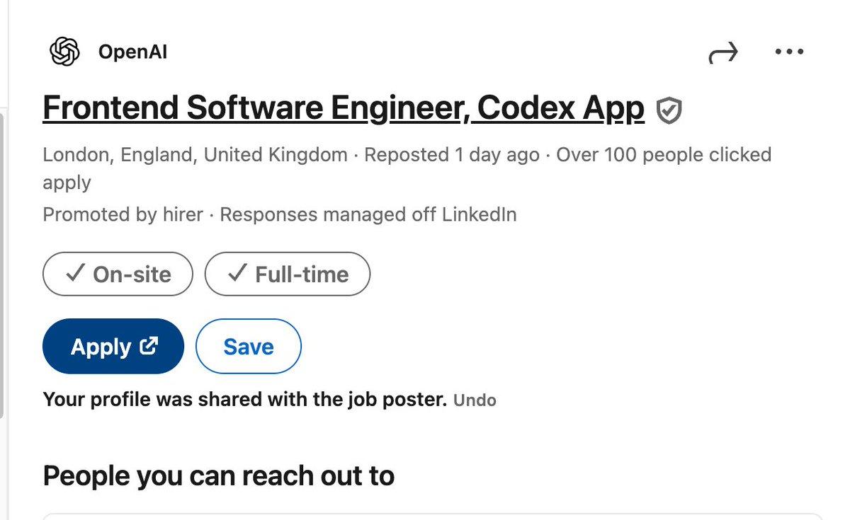 OpenAI还在招前端呢，看来前端还没有死透