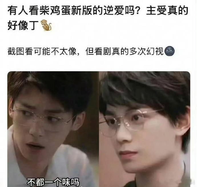 有一说一丁禹兮和梓瑜算是长得像吗？  梓渝 丁禹兮 ​​​