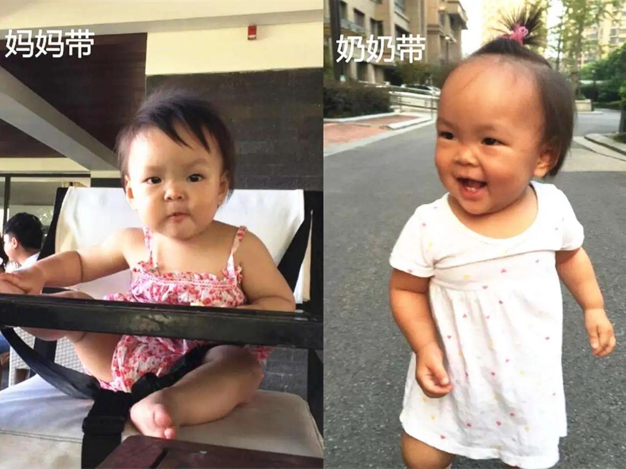 妈妈带VS奶奶带，孩子变化大不同！宝妈惊呼：差点认不出自家娃

在探讨是否将宝宝