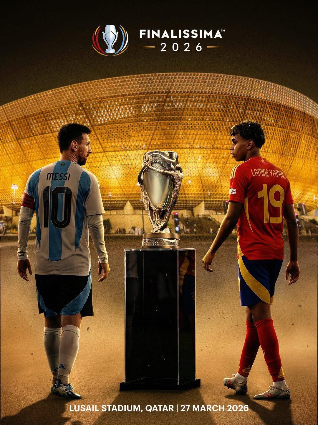 Finalissima 🏆🌍🇶🇦上屆歐洲國家盃冠軍西班牙同上屆美洲國家盃