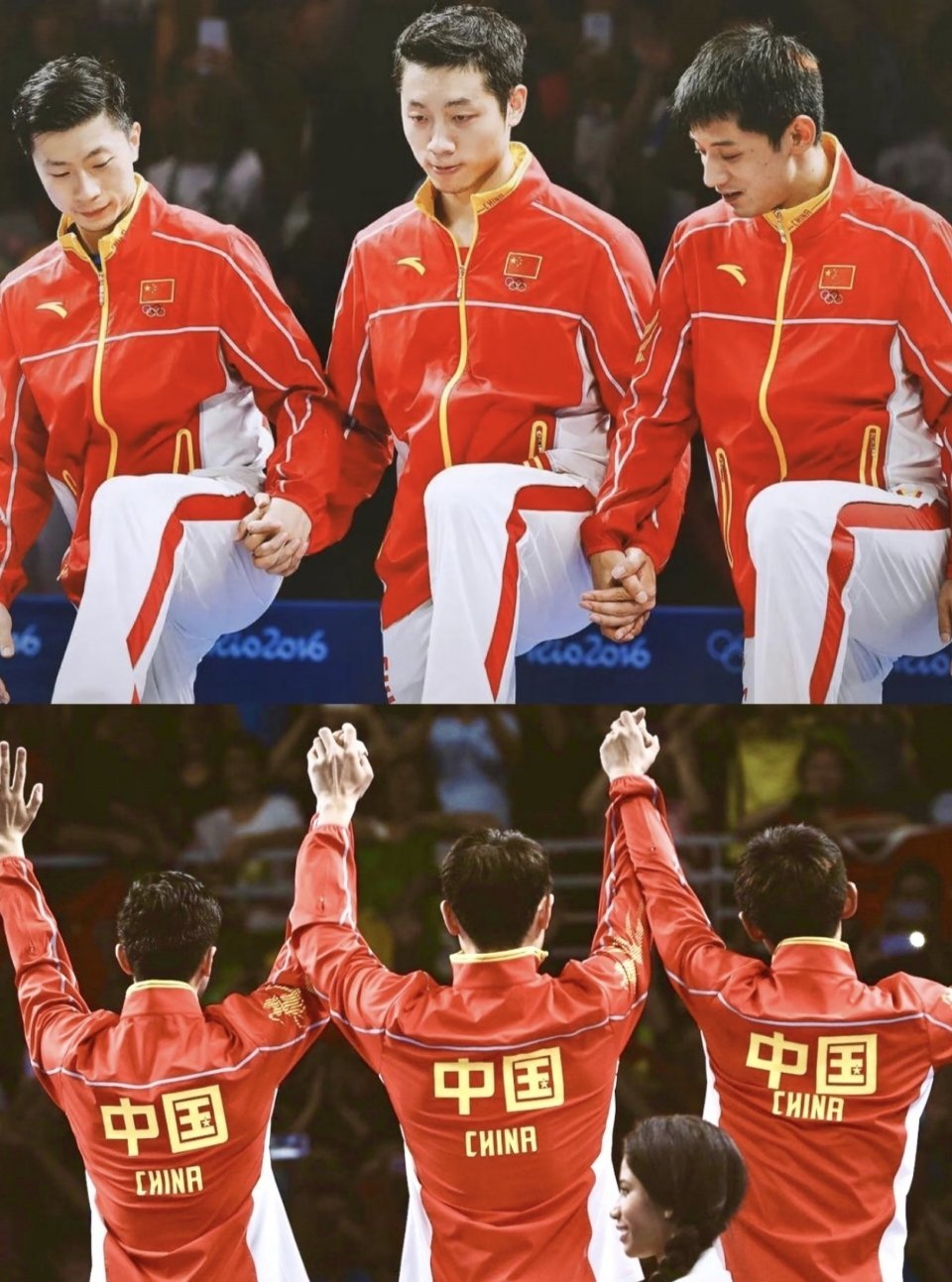 国乒全员淘汰这张照片是一代乒乓球迷的青春回忆，三人并肩征战多年，包揽奥运、世乒赛