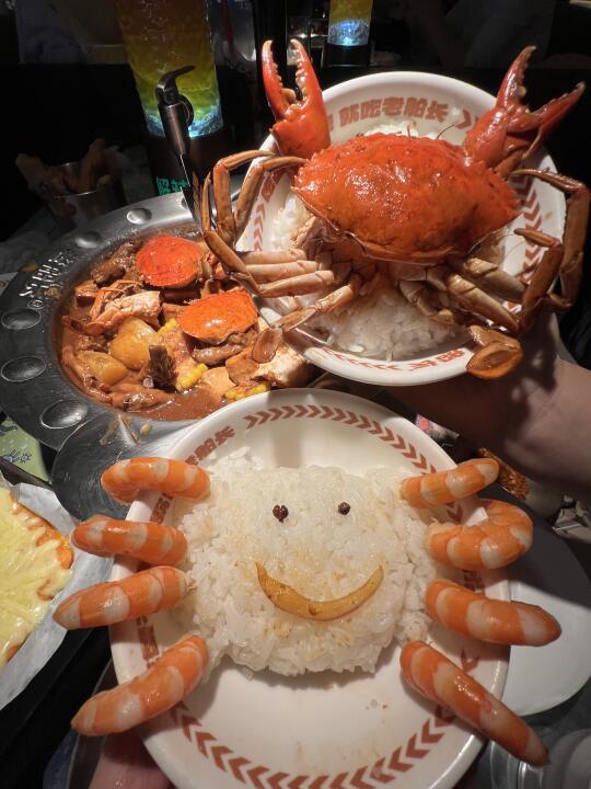 Get老船长新吃法!🦀螃蟹碗真的太可爱了