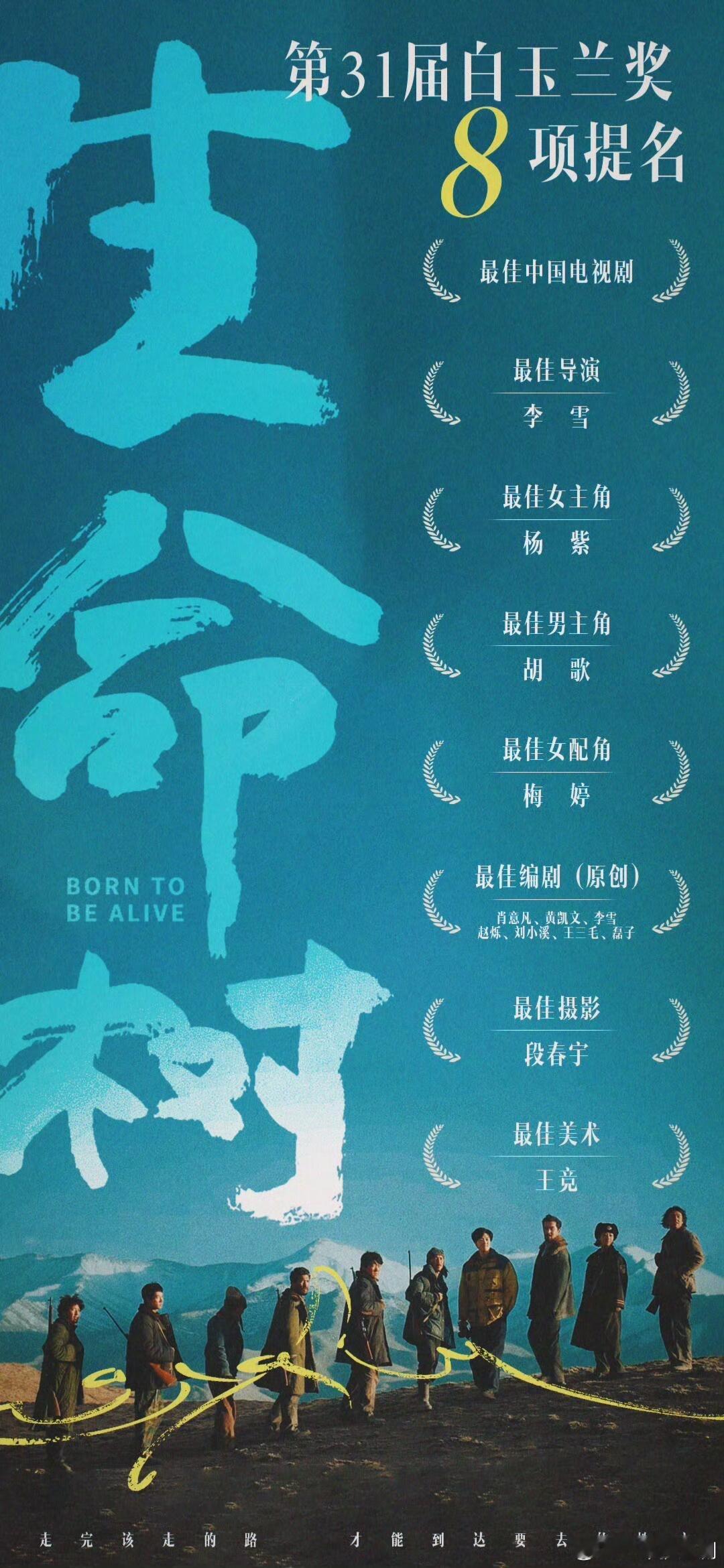 《生命树》获得白玉兰8项提名 