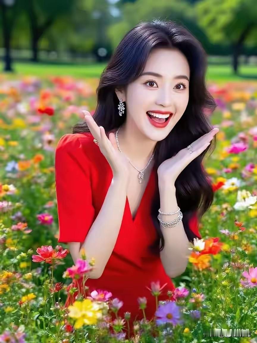 对面帅哥真大胆，
仨字对俺大声喊。
恰似春风涌心头，
我爱你呀心里暖。