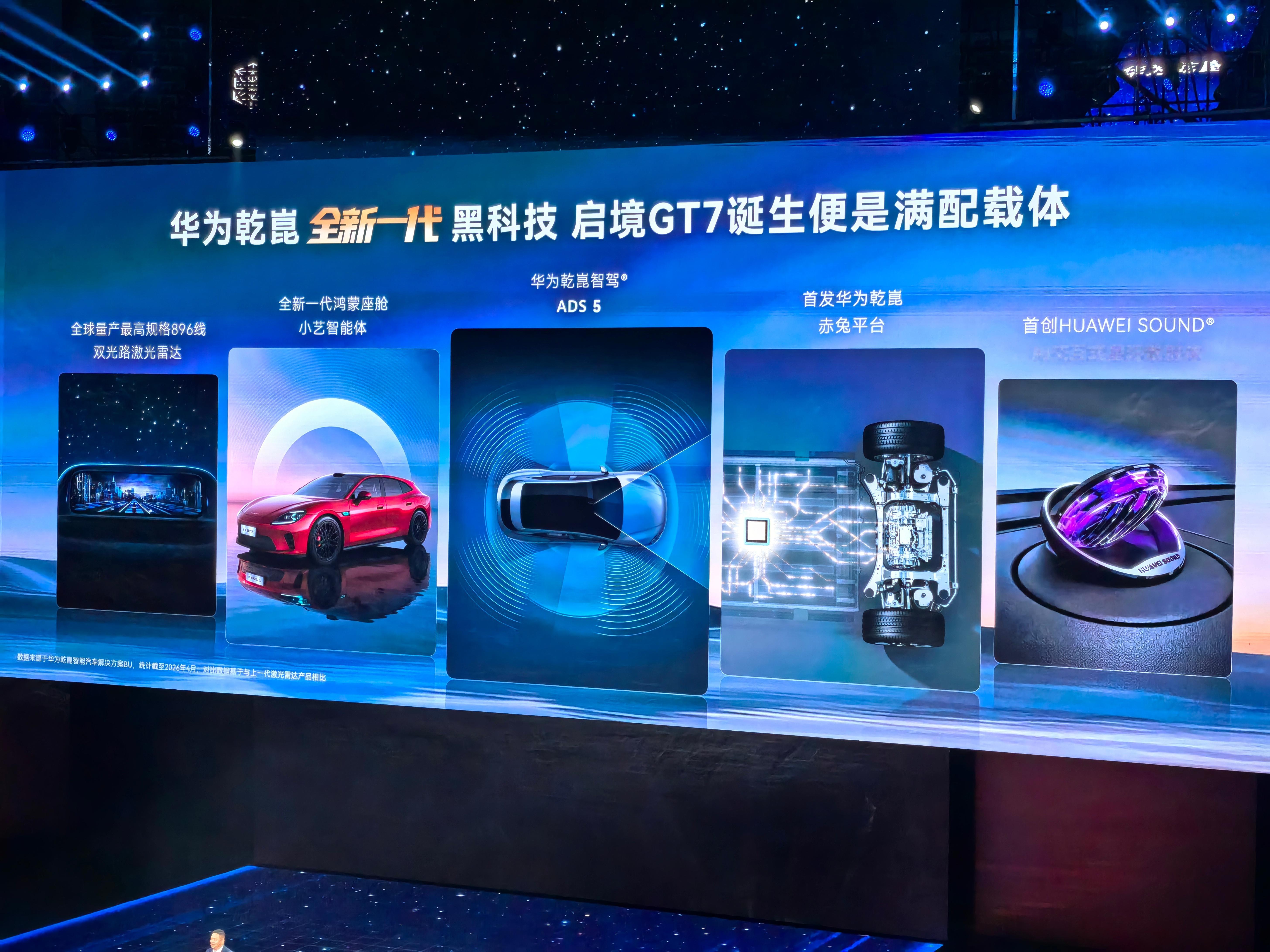华为乾崑技术大会 启境GT7登场啦！直接把华为压箱底的东西都亮牌了，智驾直接上A