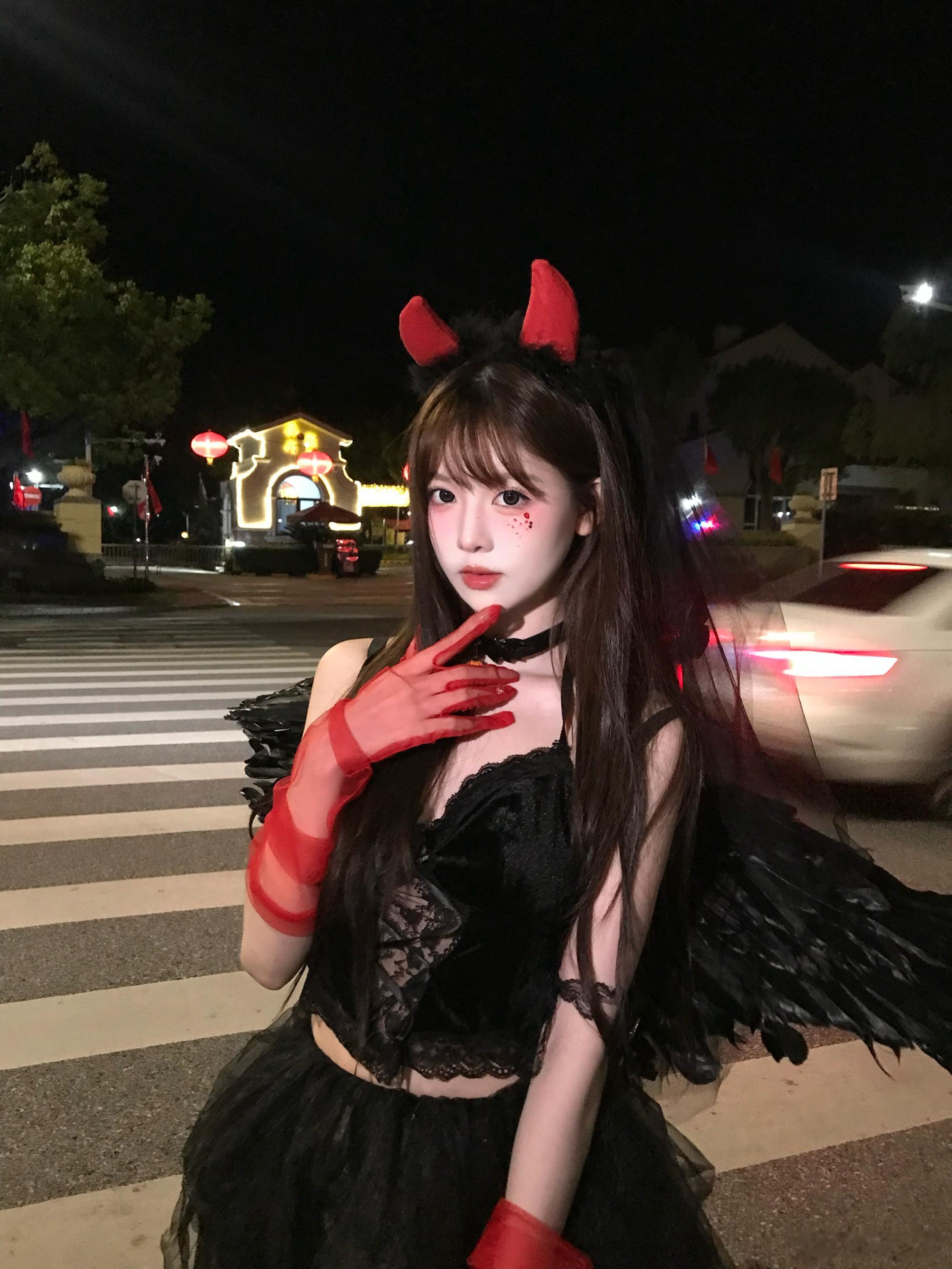 你算哪门子鬼⋆｡°✩🎃👻🪄想拍好几年的黑天使 终于拍上啦！！蟹蟹📷 