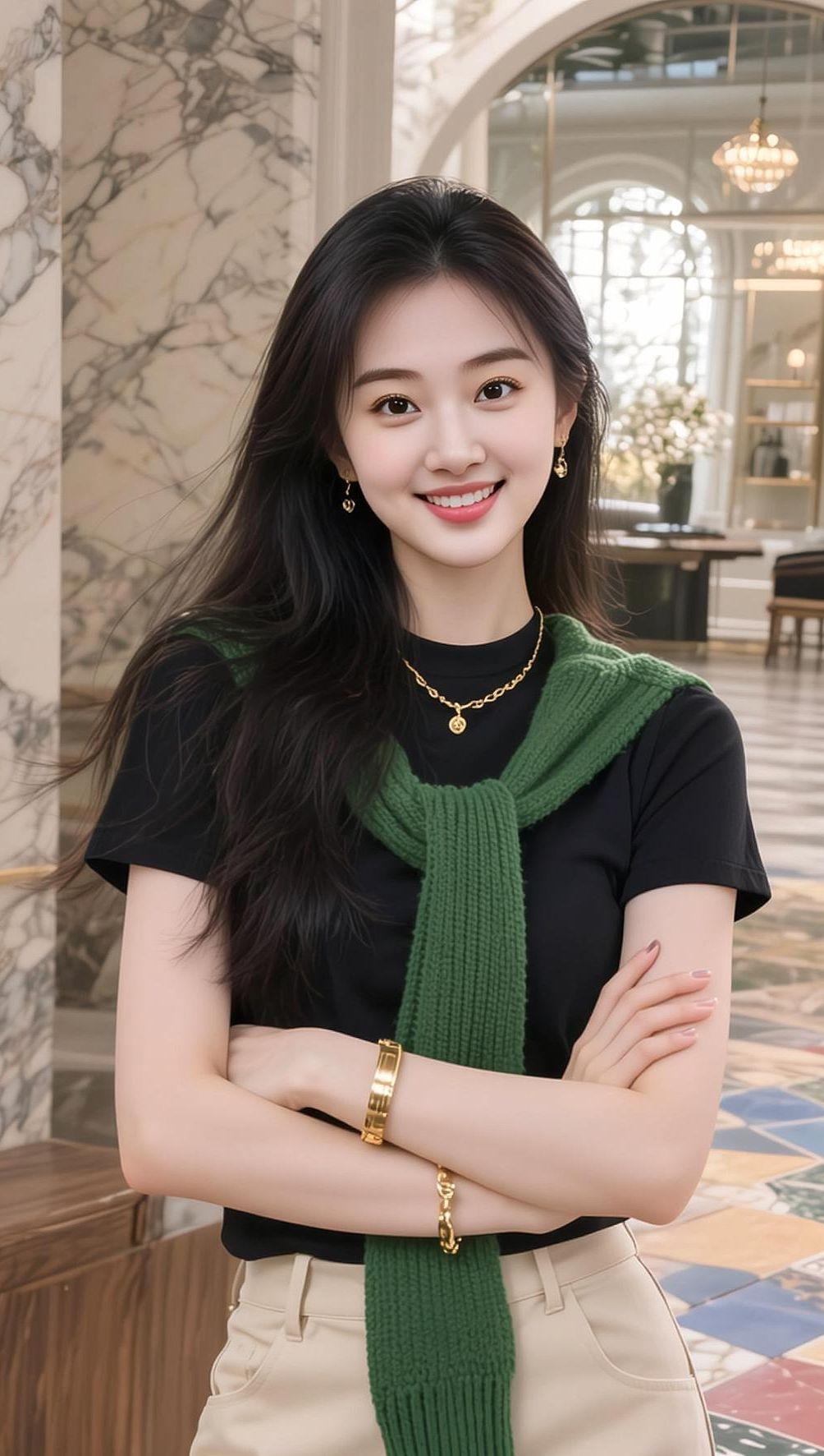 AI优雅气质写真 抖音ai创作 时尚穿搭分享