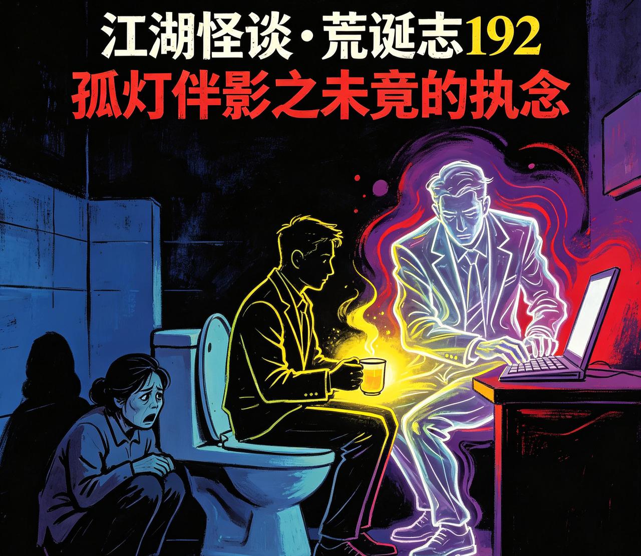 江湖怪谈•荒诞志192孤灯伴影之未竟的执念
【内容】保洁阿姨总说，凌晨三点的厕所