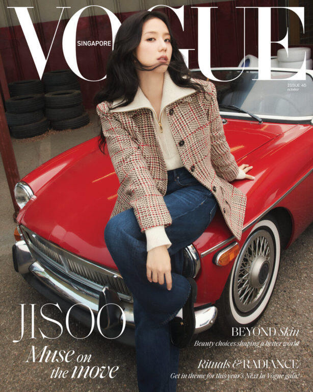 金智秀JISOO Vogue Singapore10月刊封面 ​​​