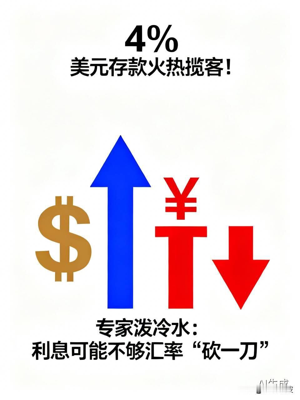 4%的美元存款火热揽客！专家却泼冷水：利息可能不够汇率“砍一刀”

  最近，外