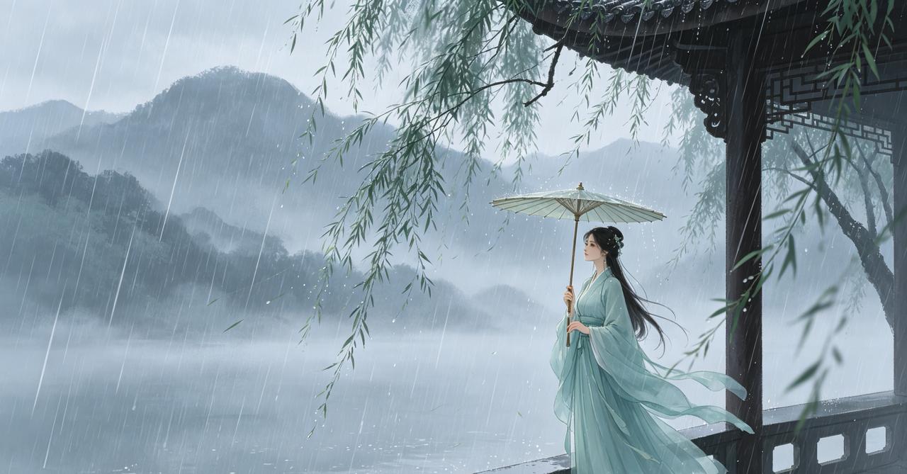 上联；绵绵细雨千般意，诚邀下联淡淡清风万般情
