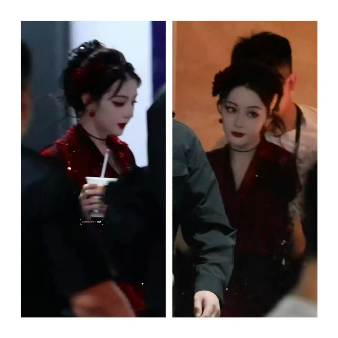 迪丽热巴好明媚的红玫瑰🌹 ​​​