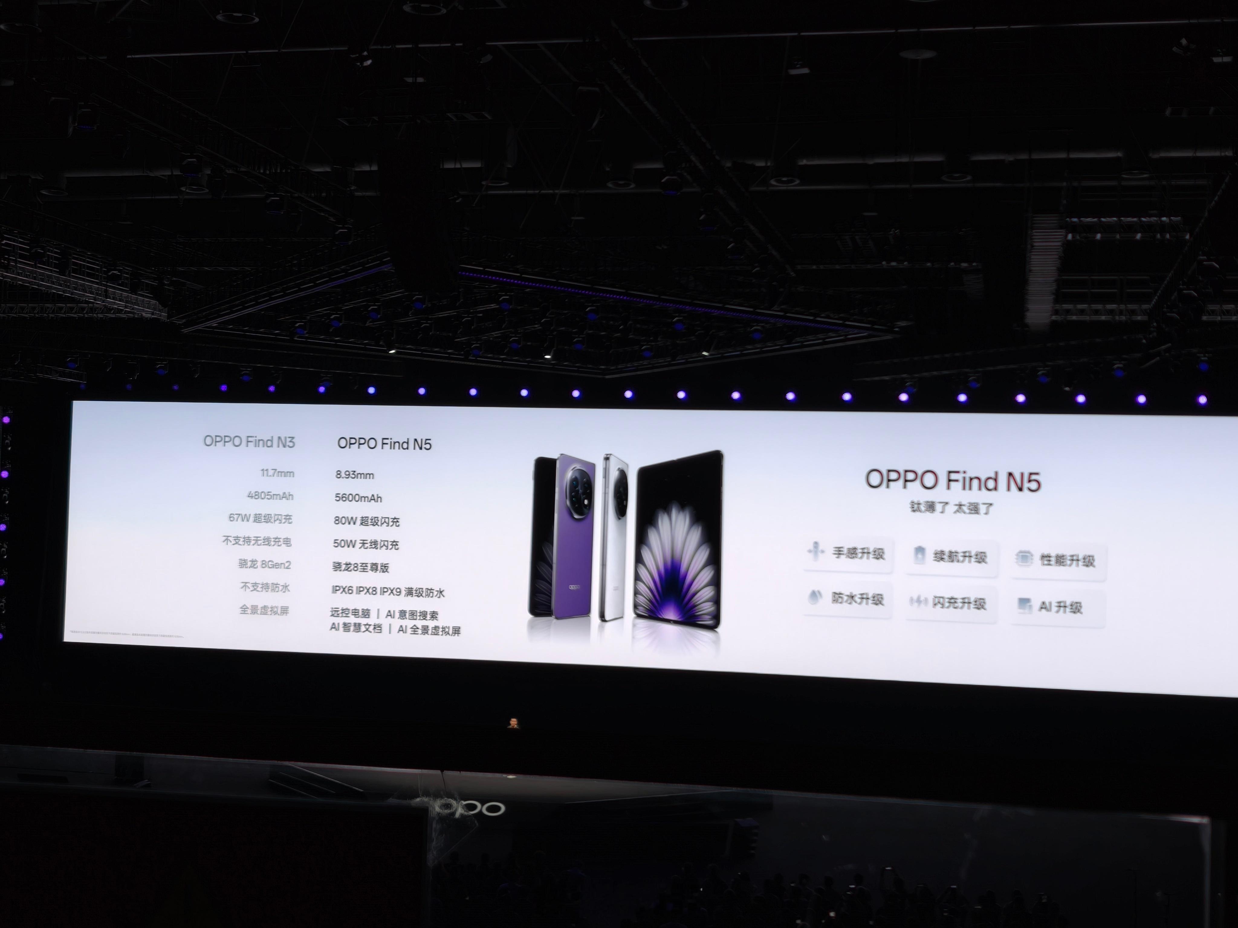 OPPO Find N5，8999起OPPO watch X2，2209起（国补