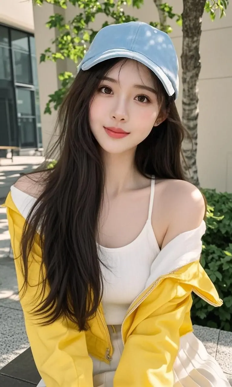 蓝帽俏影 原来ai写真可以这么美 人生总得有一套ai写真吧 谁拍谁好看...