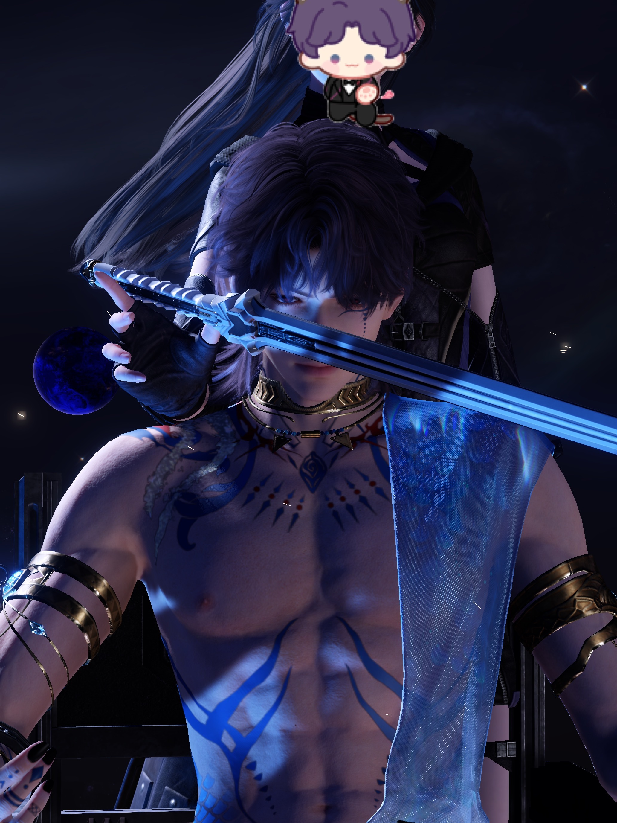 存了一张很帅的模板！恋与深空 祁煜 