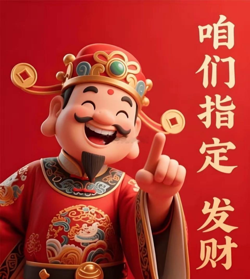 股友们早上好！周一迎财神🧧 点赞评论888，一路发发发，持股全红，账户飘红，财