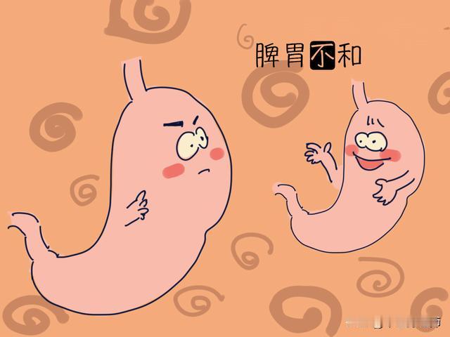 郝某，女，年龄54岁，爱生气，焦虑，又吃生冷过多，导致脾胃不和，胃胀气，腹泻，饮